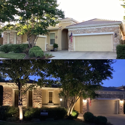 Before/After: Make your home in Serrano at El Dorado Hills shine at night like it does during the da Photo